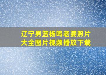 辽宁男篮杨鸣老婆照片大全图片视频播放下载