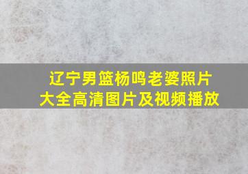 辽宁男篮杨鸣老婆照片大全高清图片及视频播放