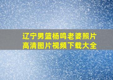 辽宁男篮杨鸣老婆照片高清图片视频下载大全