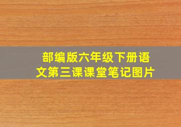 部编版六年级下册语文第三课课堂笔记图片