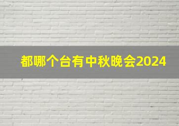 都哪个台有中秋晚会2024