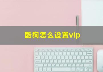 酷狗怎么设置vip