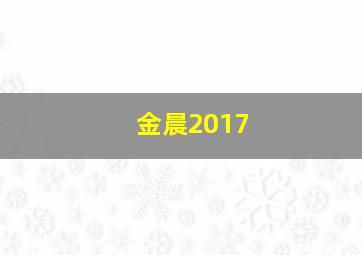 金晨2017