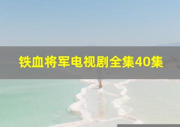 铁血将军电视剧全集40集