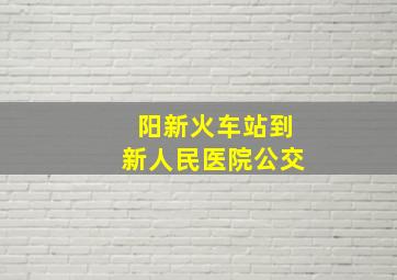 阳新火车站到新人民医院公交