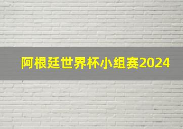 阿根廷世界杯小组赛2024