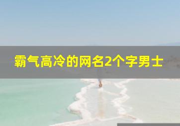 霸气高冷的网名2个字男士