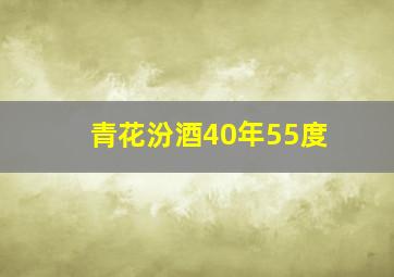 青花汾酒40年55度