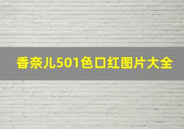 香奈儿501色口红图片大全